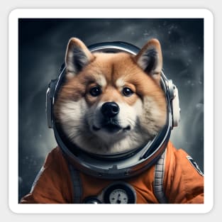 Astro Dog - Akita Sticker